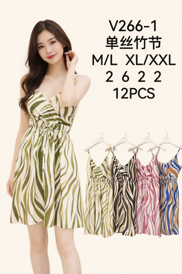 Sukienki damskie Roz M-2XL, Mix Kolor .Paczka 12 szt 1